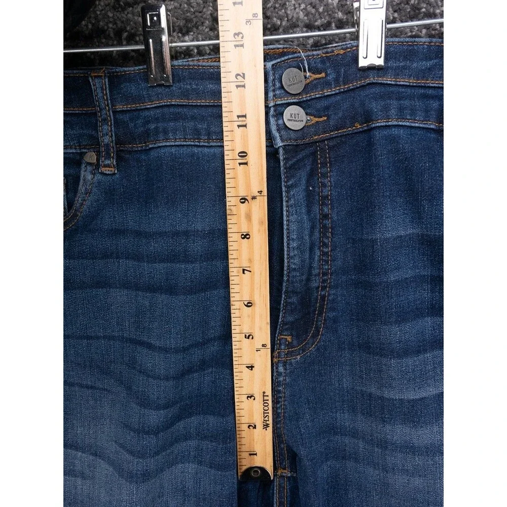 Kut From The Kloth Jeans Womens 18W High Rise Toothpick Skinny Distressed Denim